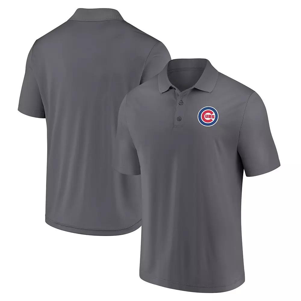 Men's Fanatics Gray Chicago Cubs Component Polo,  Product Image