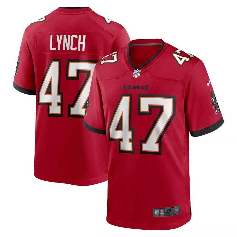 Men's Nike John Lynch Red Tampa Bay Buccaneers Retired Player Game Jersey,  Product Image