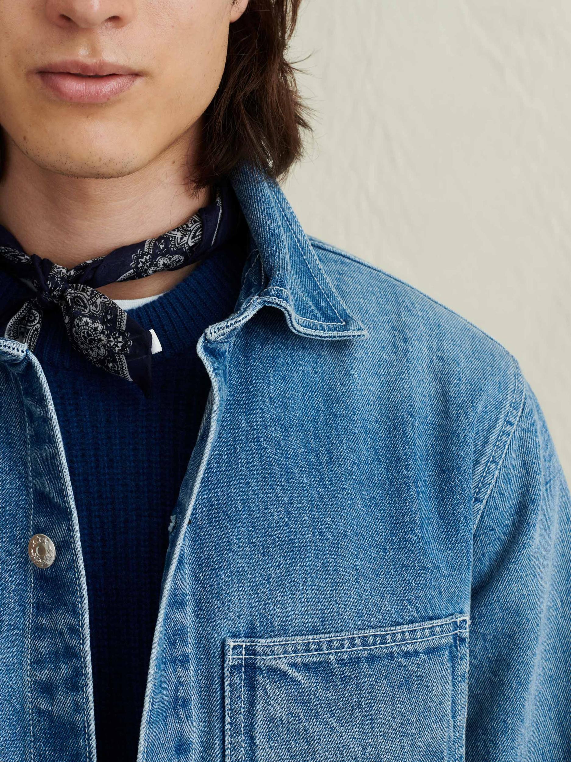 Work Jacket in Vintage Wash Denim Product Image