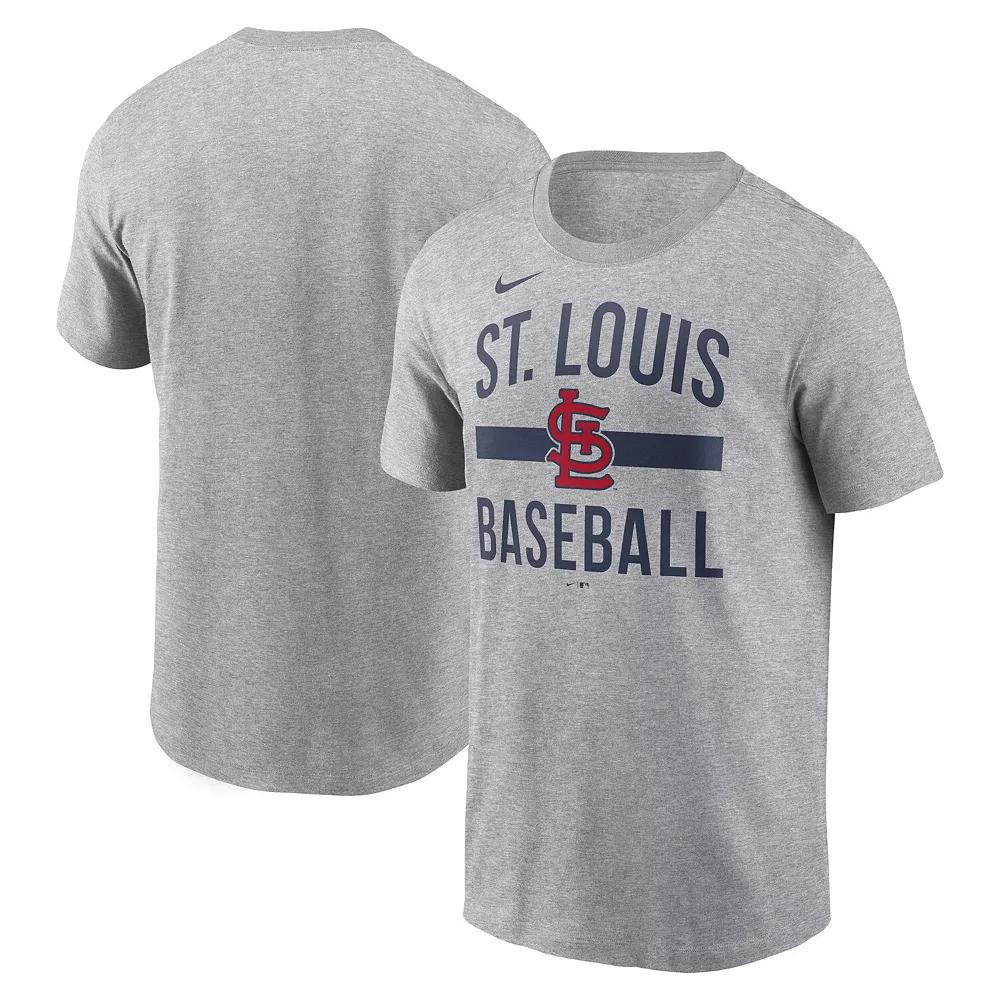 Mens Nike Heather Gray St. Louis Cardinals Arched T-Shirt Product Image