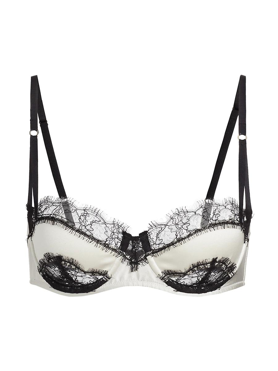 Womens Lace Inset Balconette Bra Product Image