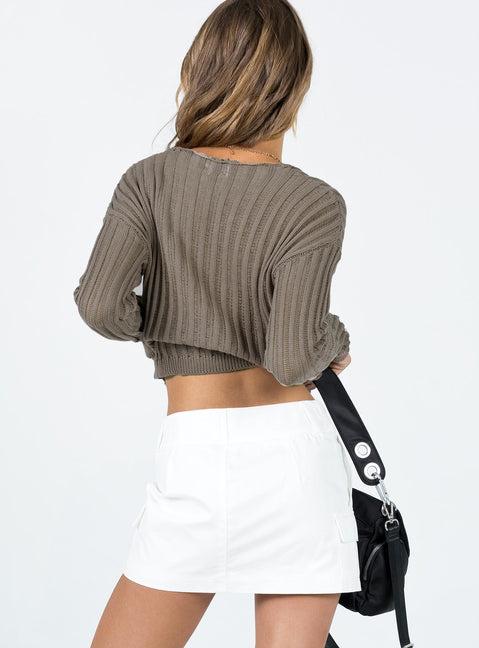 Jameson Mini Skirt White Product Image