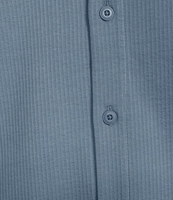 Cremieux Premium Denim Seersucker Coat Front Knit Shirt Product Image