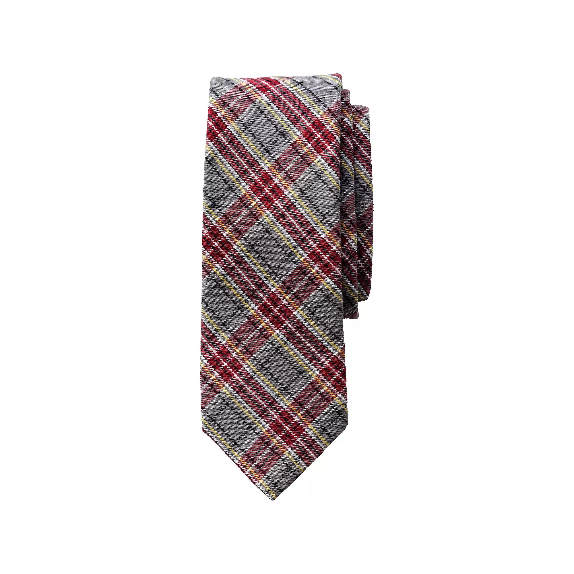 Men's Lands' End Plaid To Be Tied Tie, Clear Blue Plaid Product Image