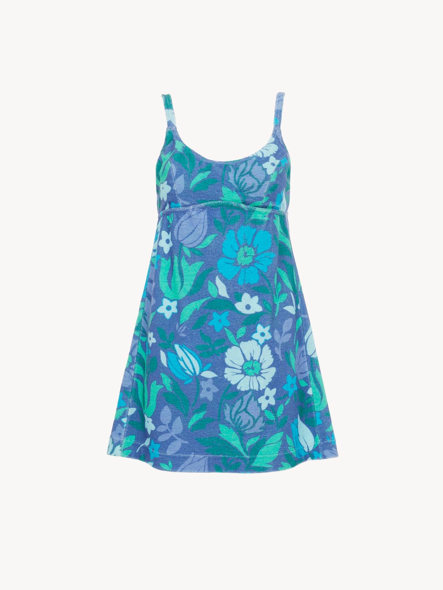 Thin-strap mini dress in cotton jersey Product Image