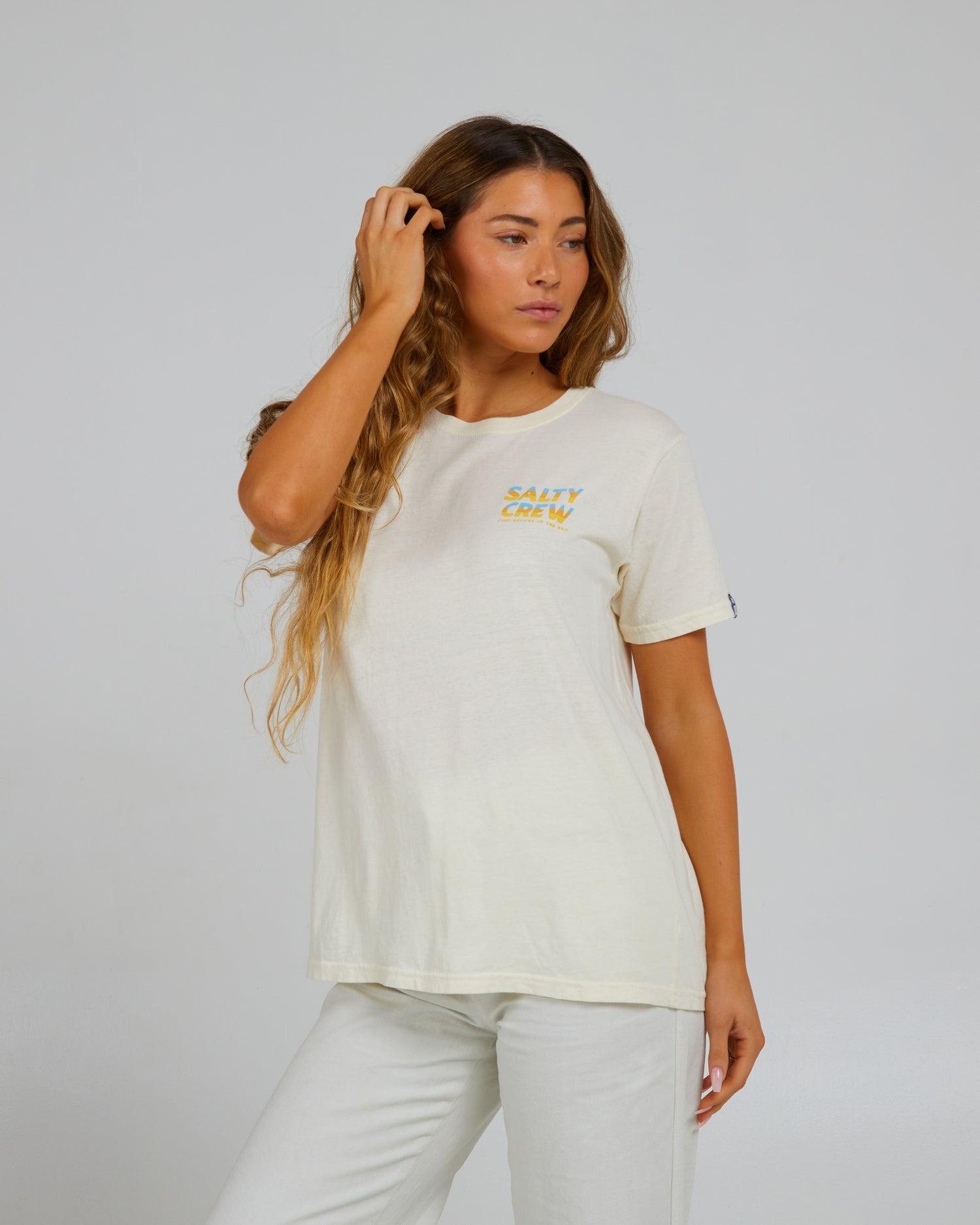 Boardwalk Boyfriend Tee - Off White Product Image