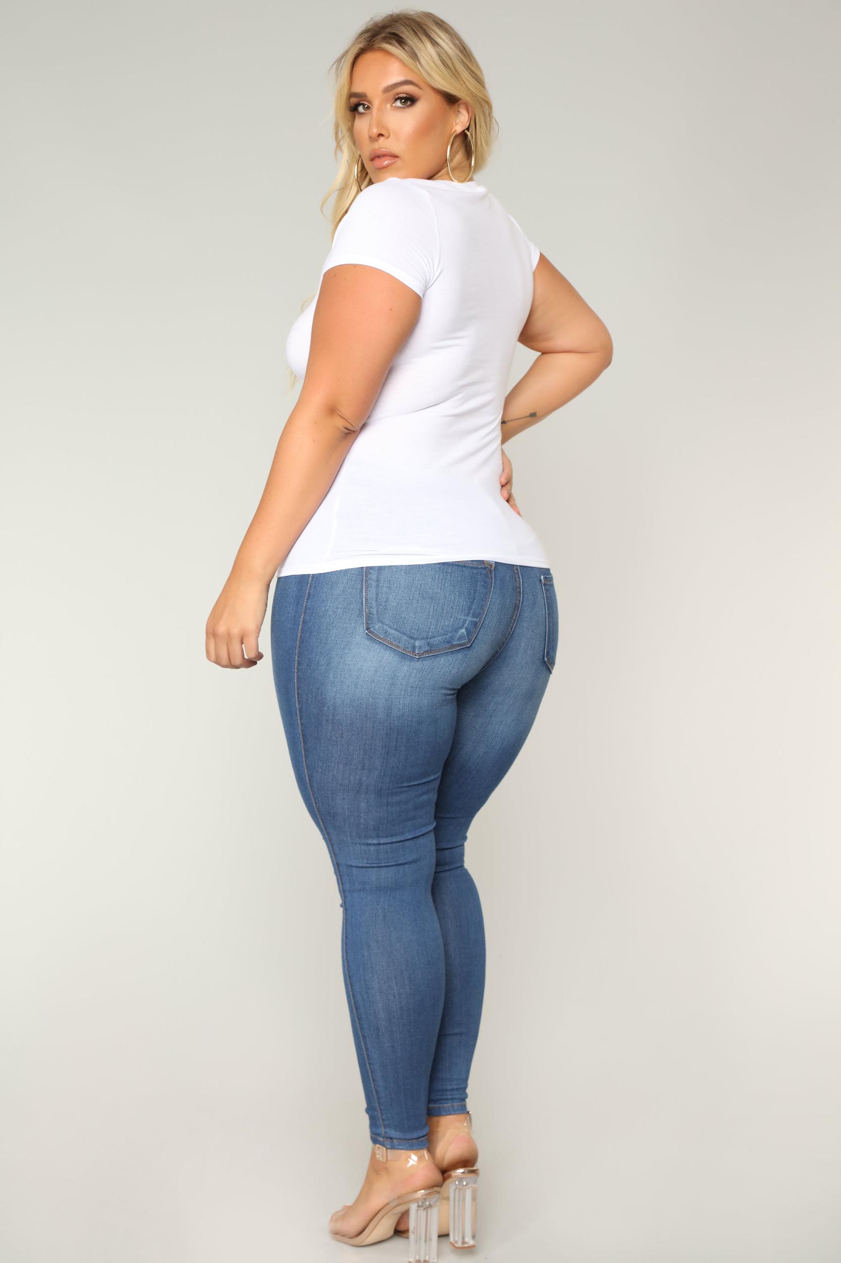 Lily V Neck Top - White Product Image