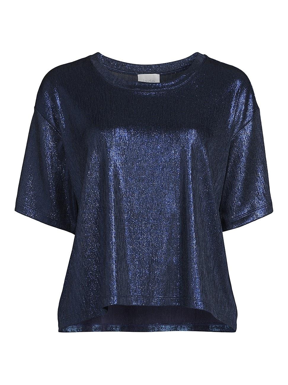Womens Andi Oversized Metallic T-Shirt Product Image