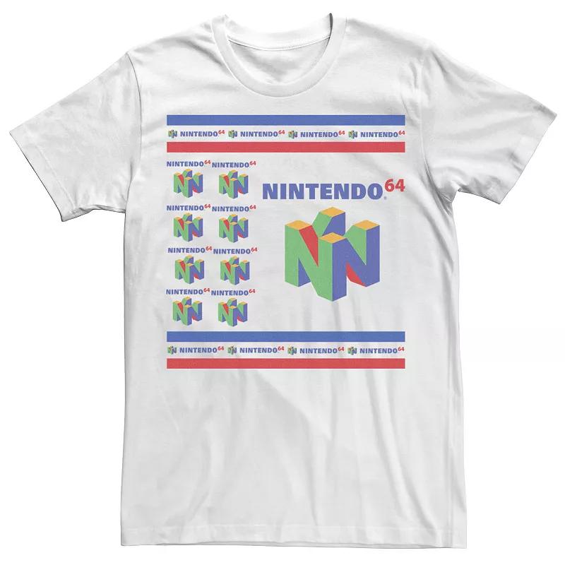 Men's Nintendo 64 Original Logo Collage Tee,  Product Image