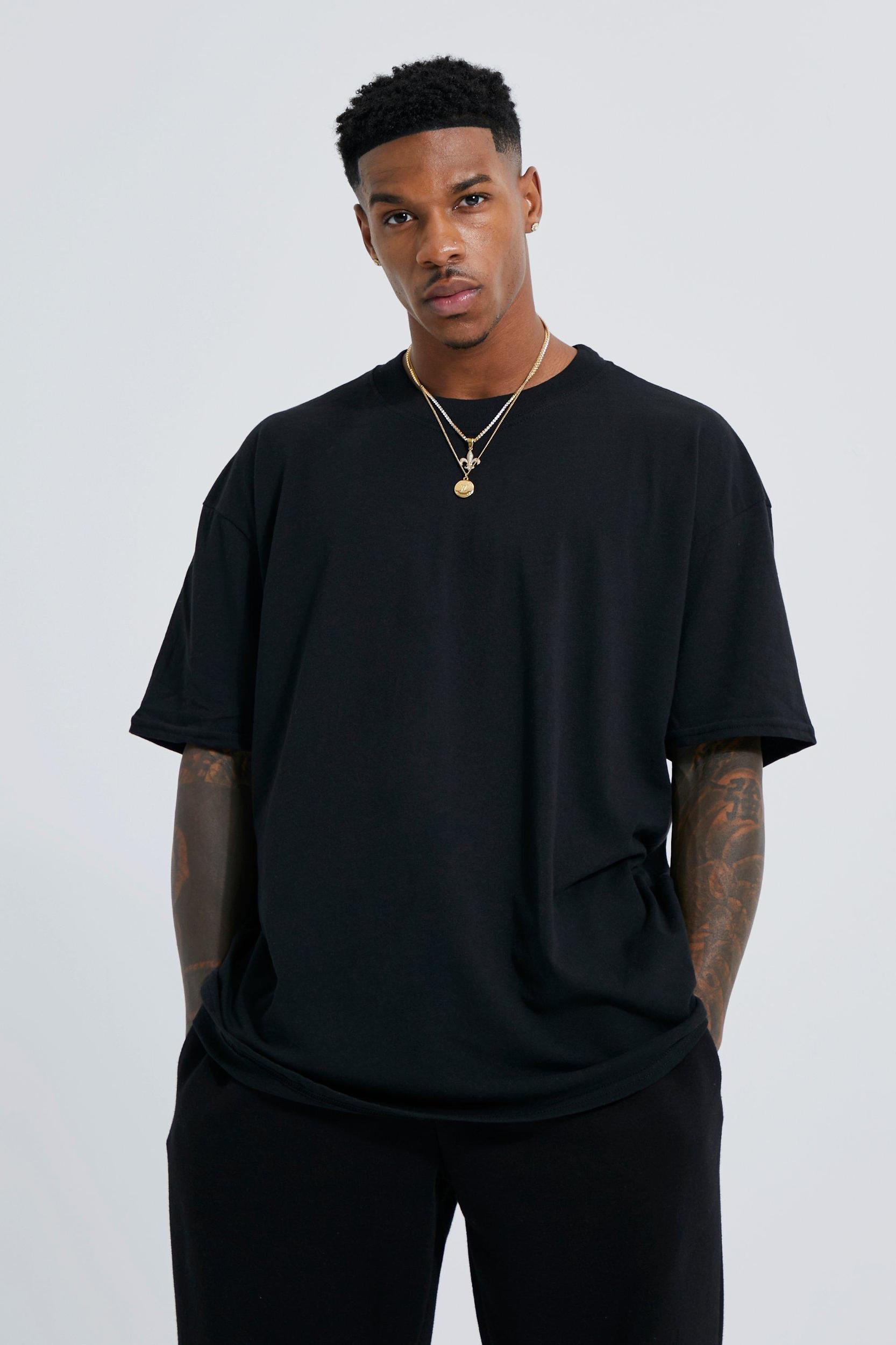 Regular Fit Line Drawn Rose Stem Print T-shirt | boohooMAN USA Product Image