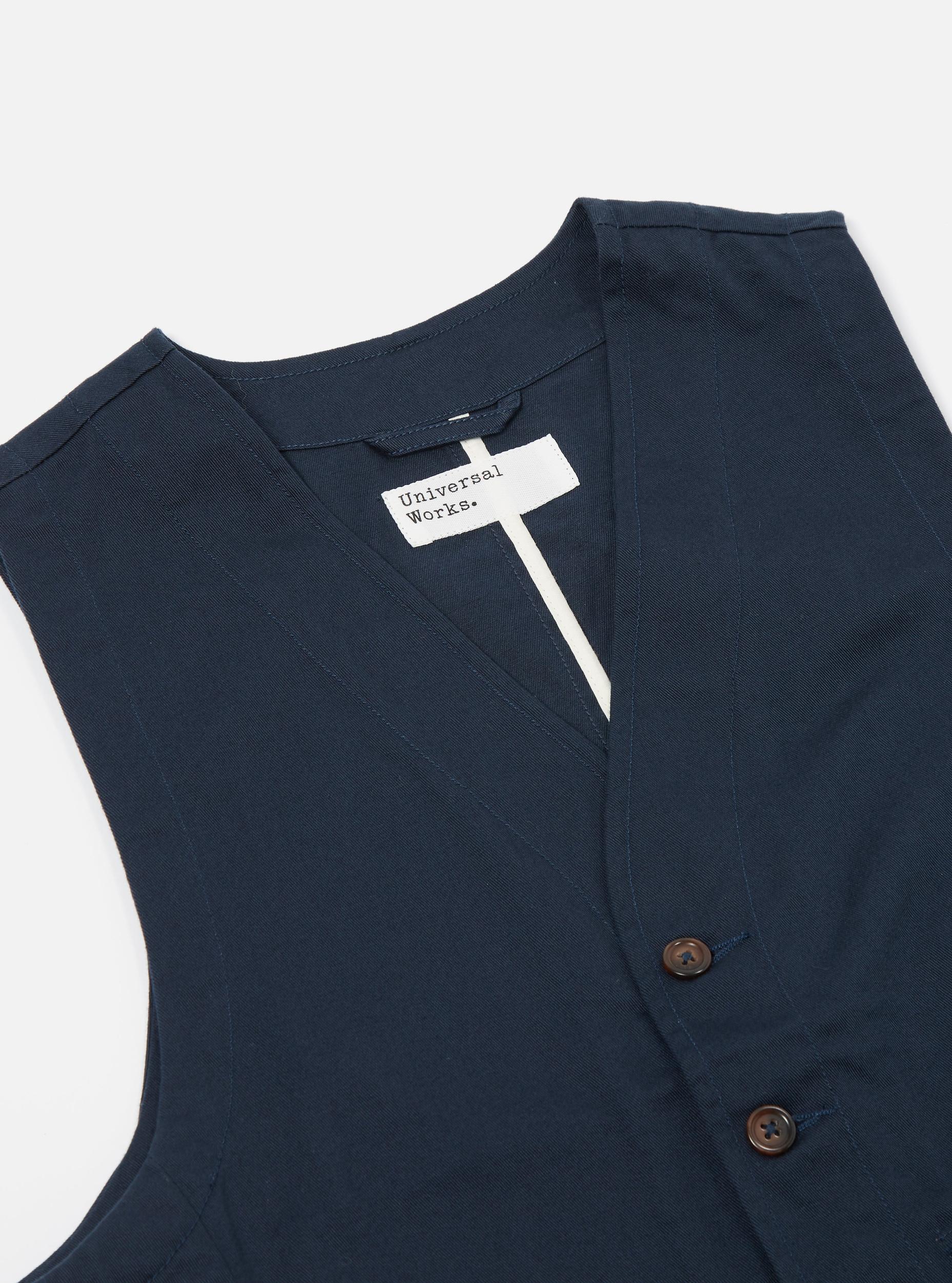 Navy Twill Field Waistcoat Product Image