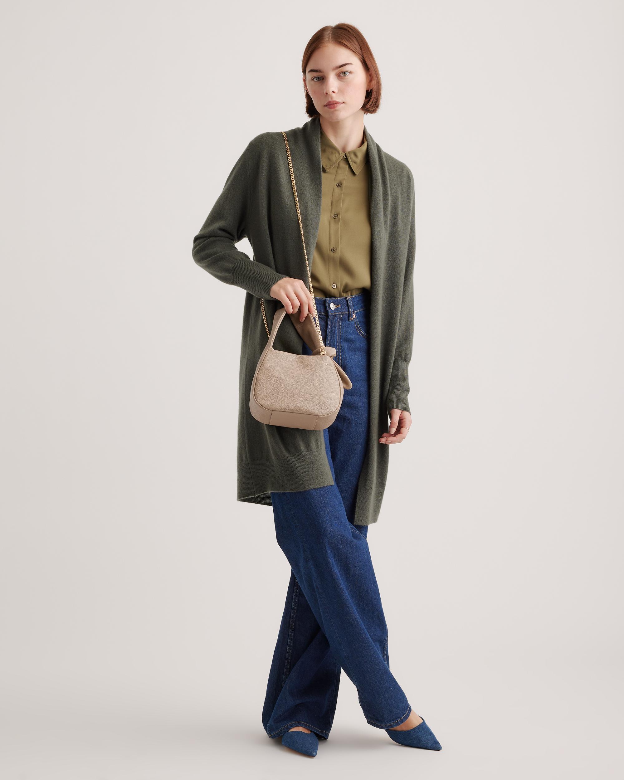 Quince | Women's Italian Leather Mini Bow Bag Product Image