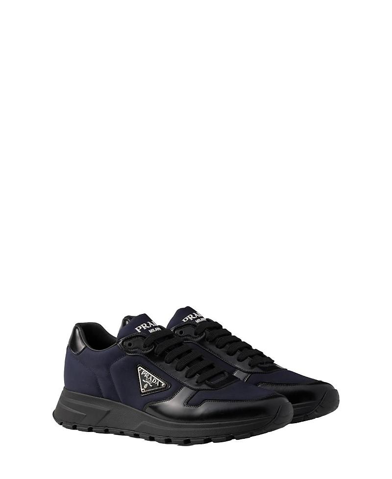 Prada Mens Prax 01 Re-Nylon and Brushed Leather Sneakers Product Image