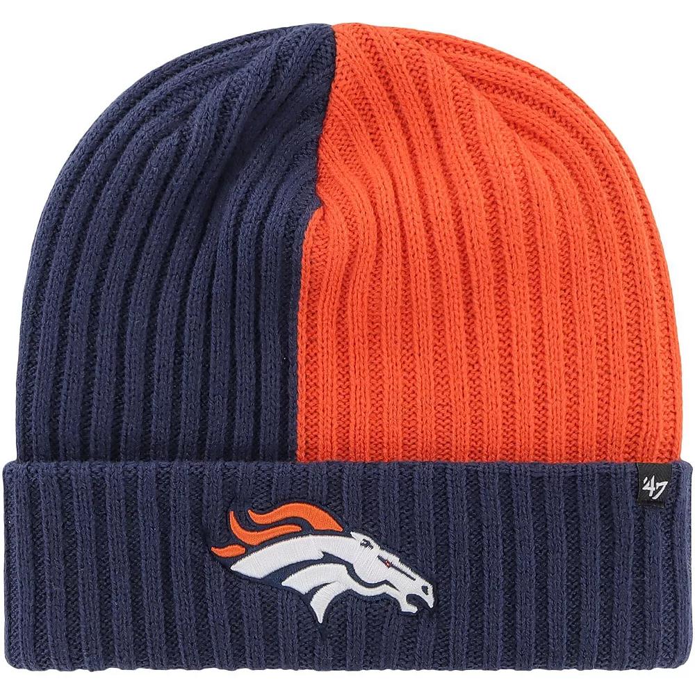 Men's '47 Navy Denver Broncos Fracture Cuffed Knit Hat, Blue Product Image