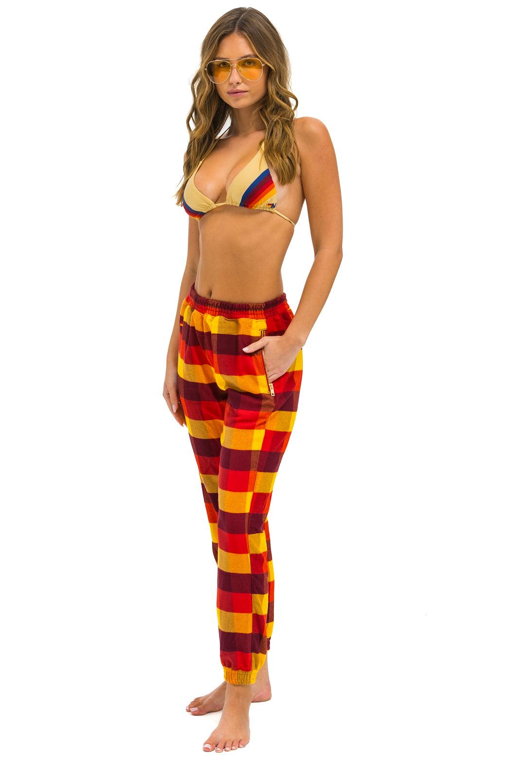 PLAID LODGE PANT - SURFY PLAID Female Product Image