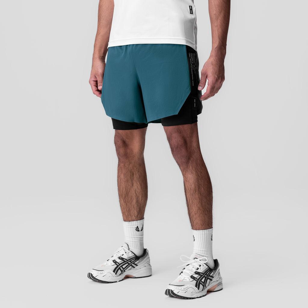 0953. Aerotex™ Hybrid Liner Short - Storm/Black Product Image