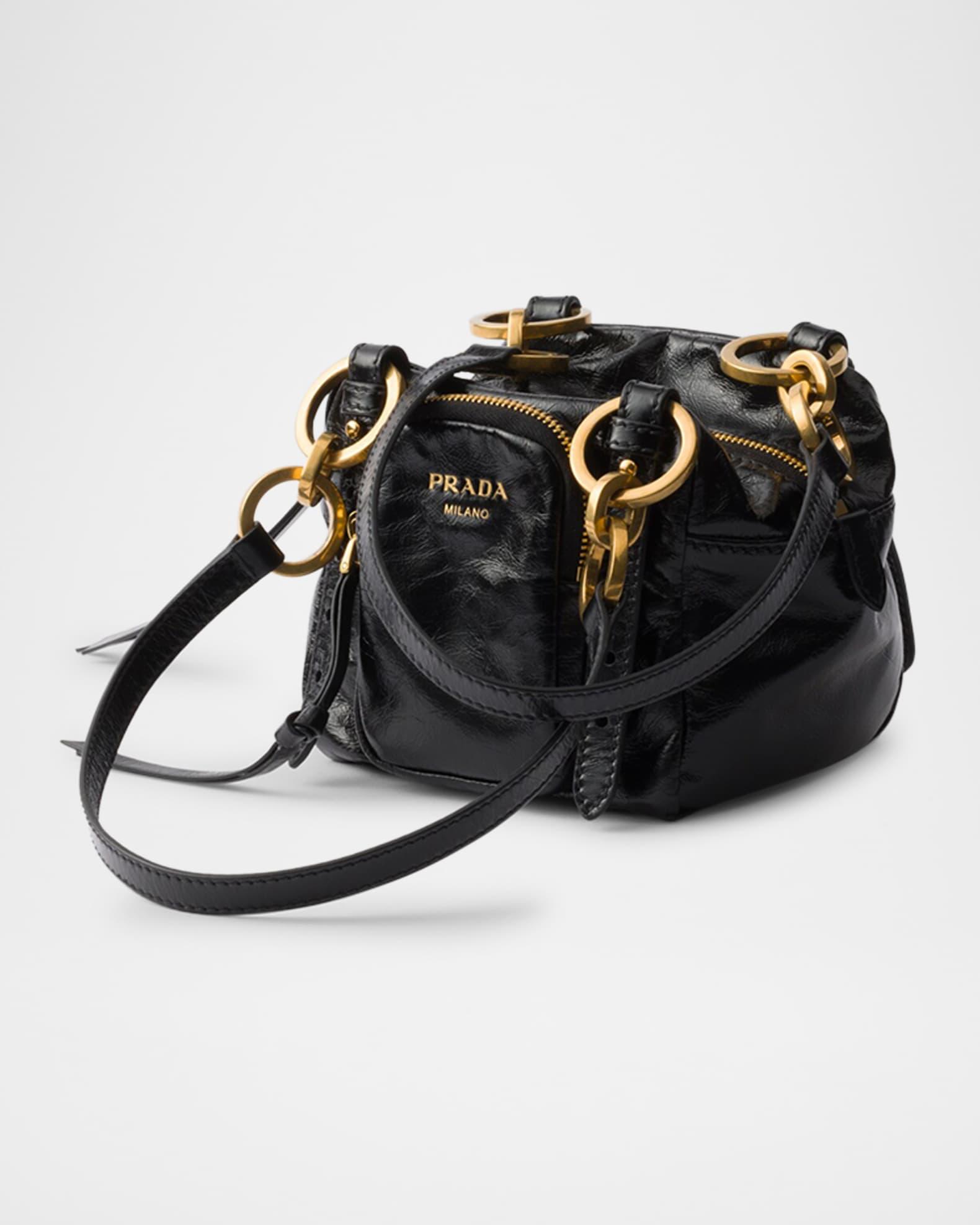 Prada Dangle Leather Mini Top-Handle Bag Product Image