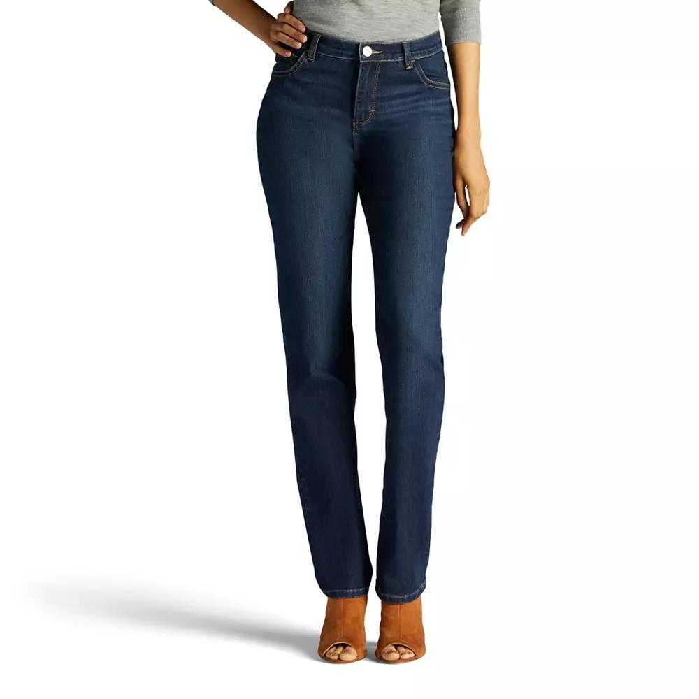 Women's Lee® Instantly Slims High Waisted Straight-Leg Jeans,  Product Image