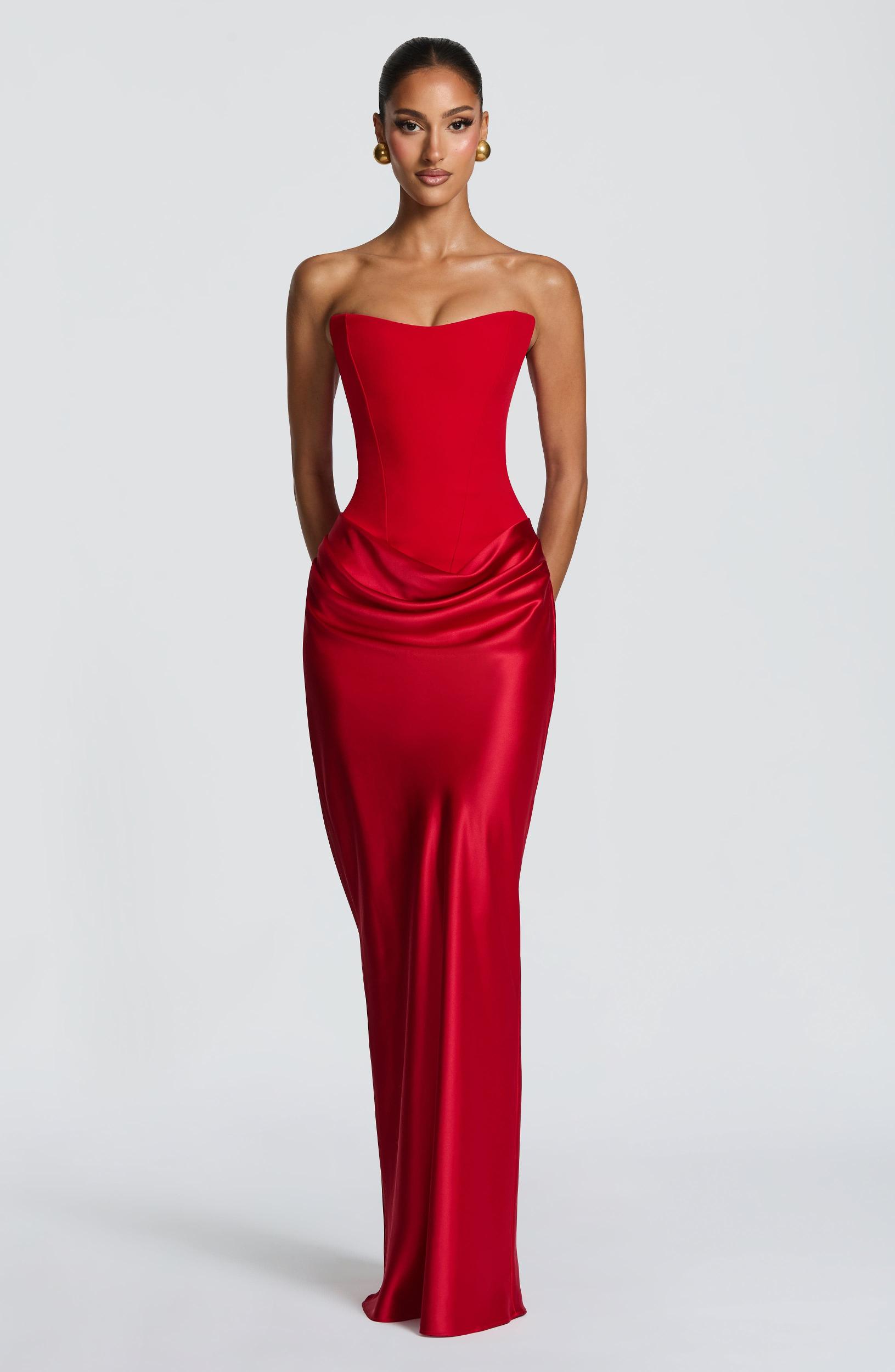 Maggie Maxi Dress - Red Product Image