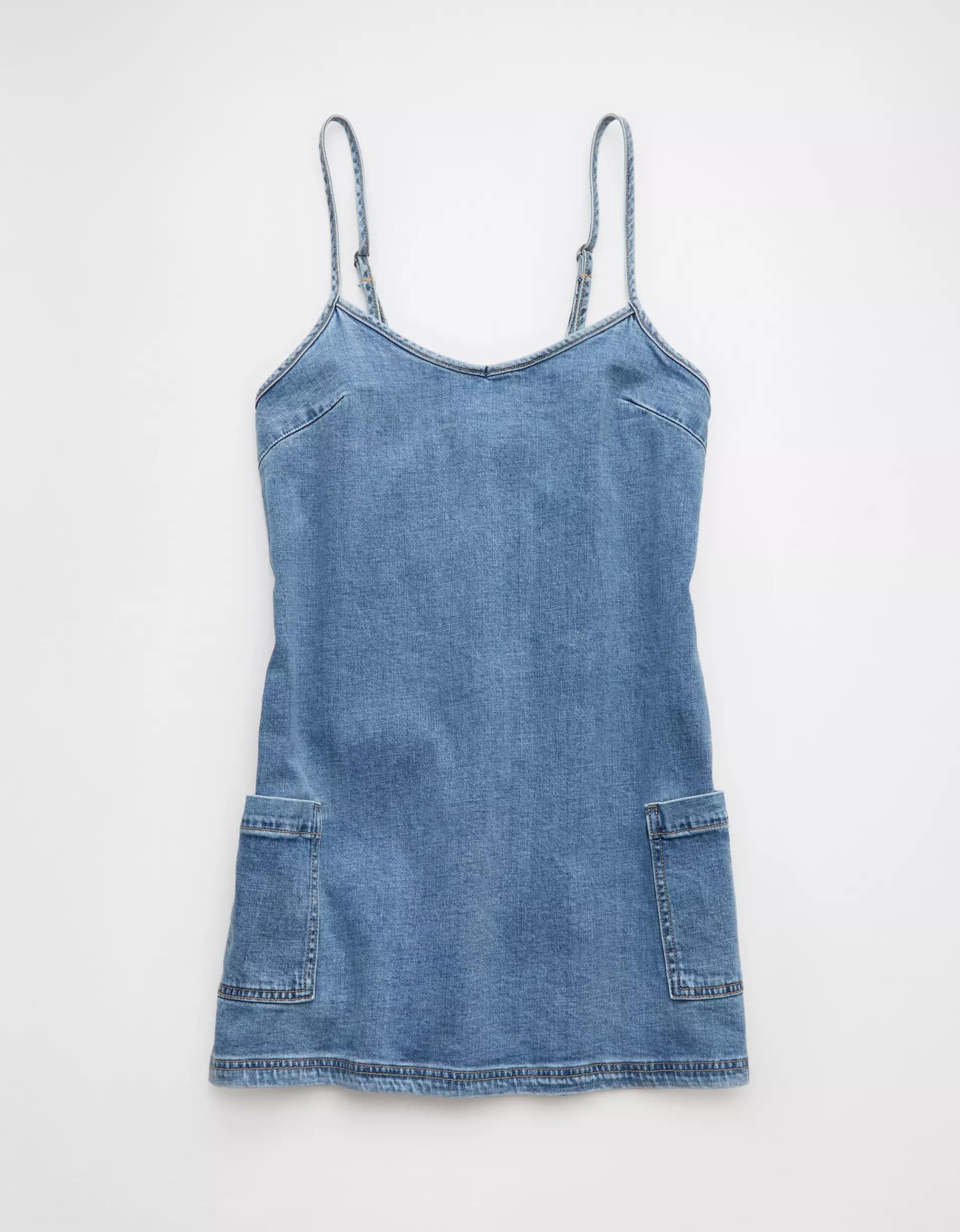 AE Denim Mini Shift Dress Product Image