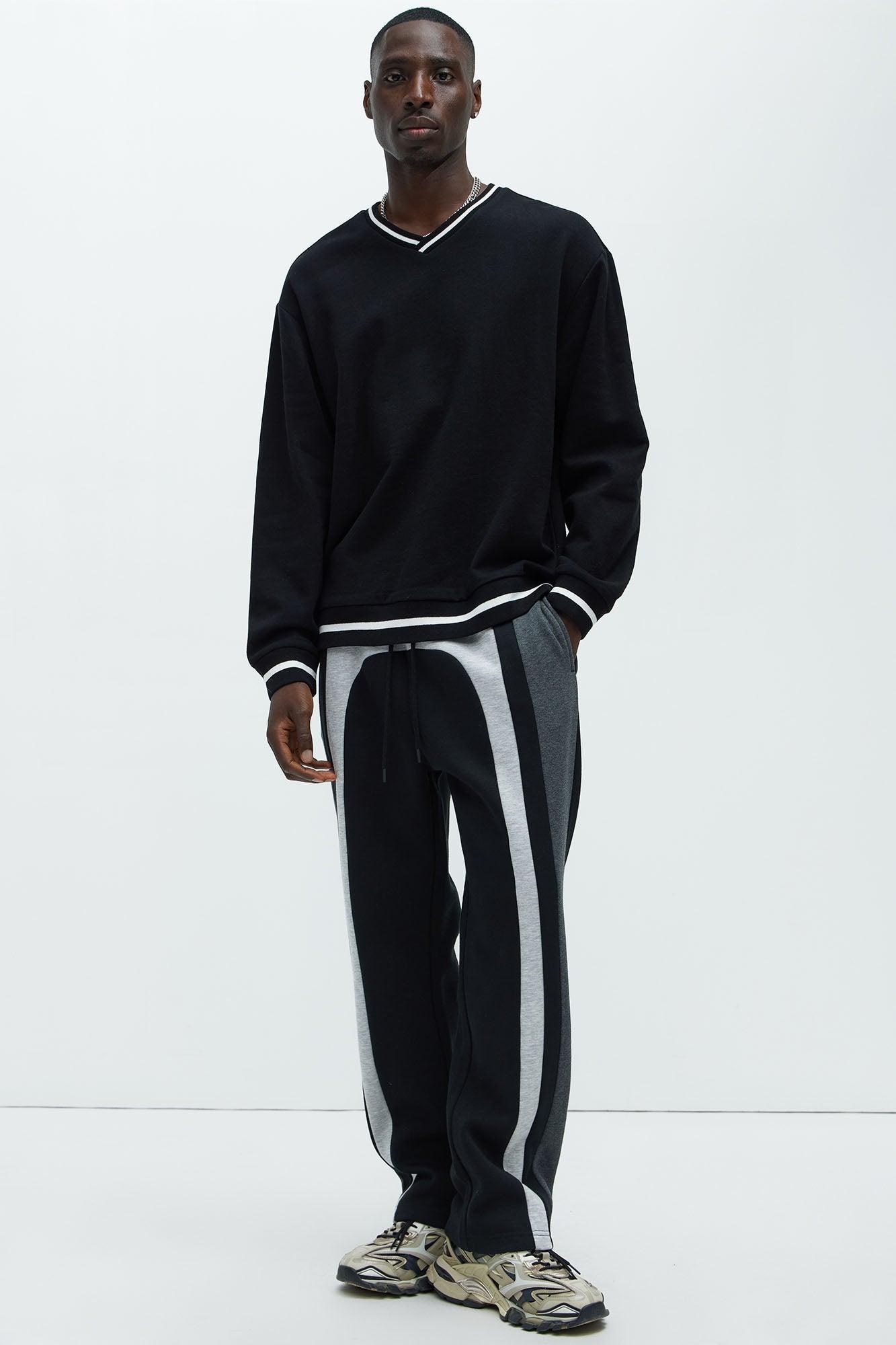 Tyson See The Signs V-Neck Sweatshirt - Black Product Image