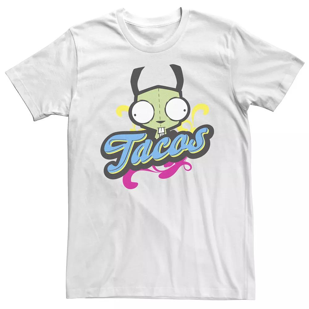 Men's Invader Zim Gir Tacos Tee, Size: Medium, White Product Image
