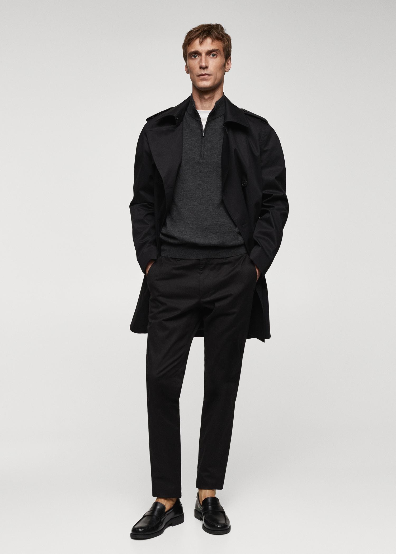Classic water-repellent trench coat - Men | MANGO USA Product Image