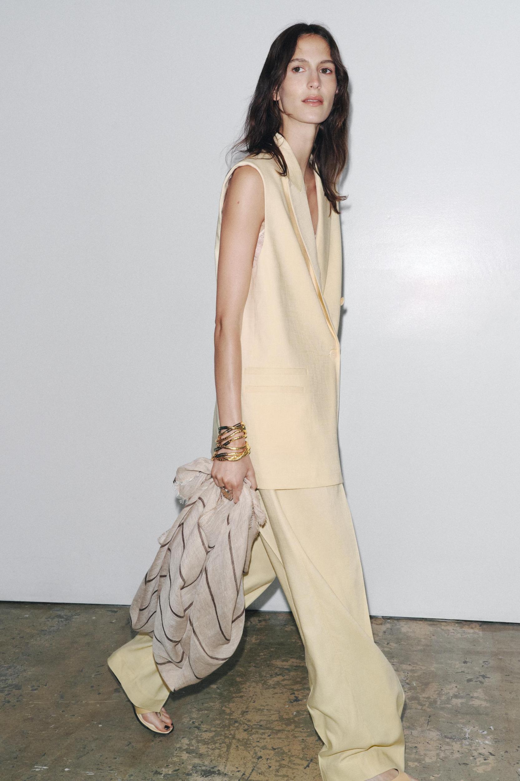 ZW COLLECTION WIDE LEG PLEATED PANTS Product Image