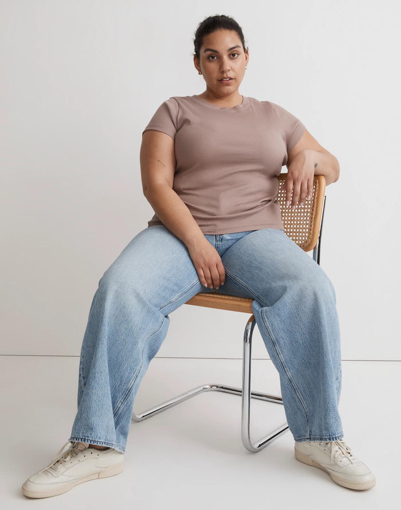 Plus Supima® Rib Tee Product Image