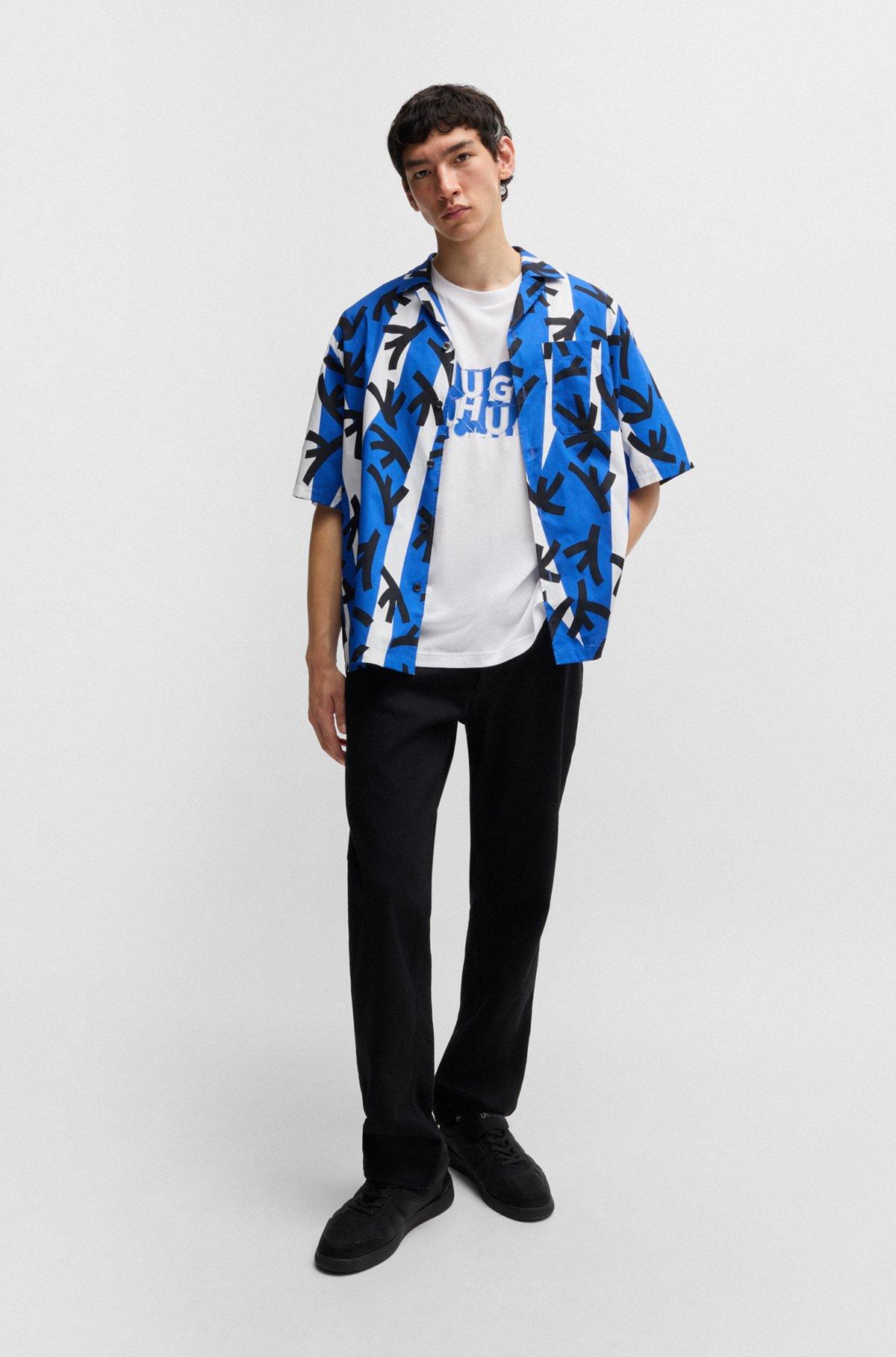 Regular-fit T-shirt in cotton with logo graphic Product Image