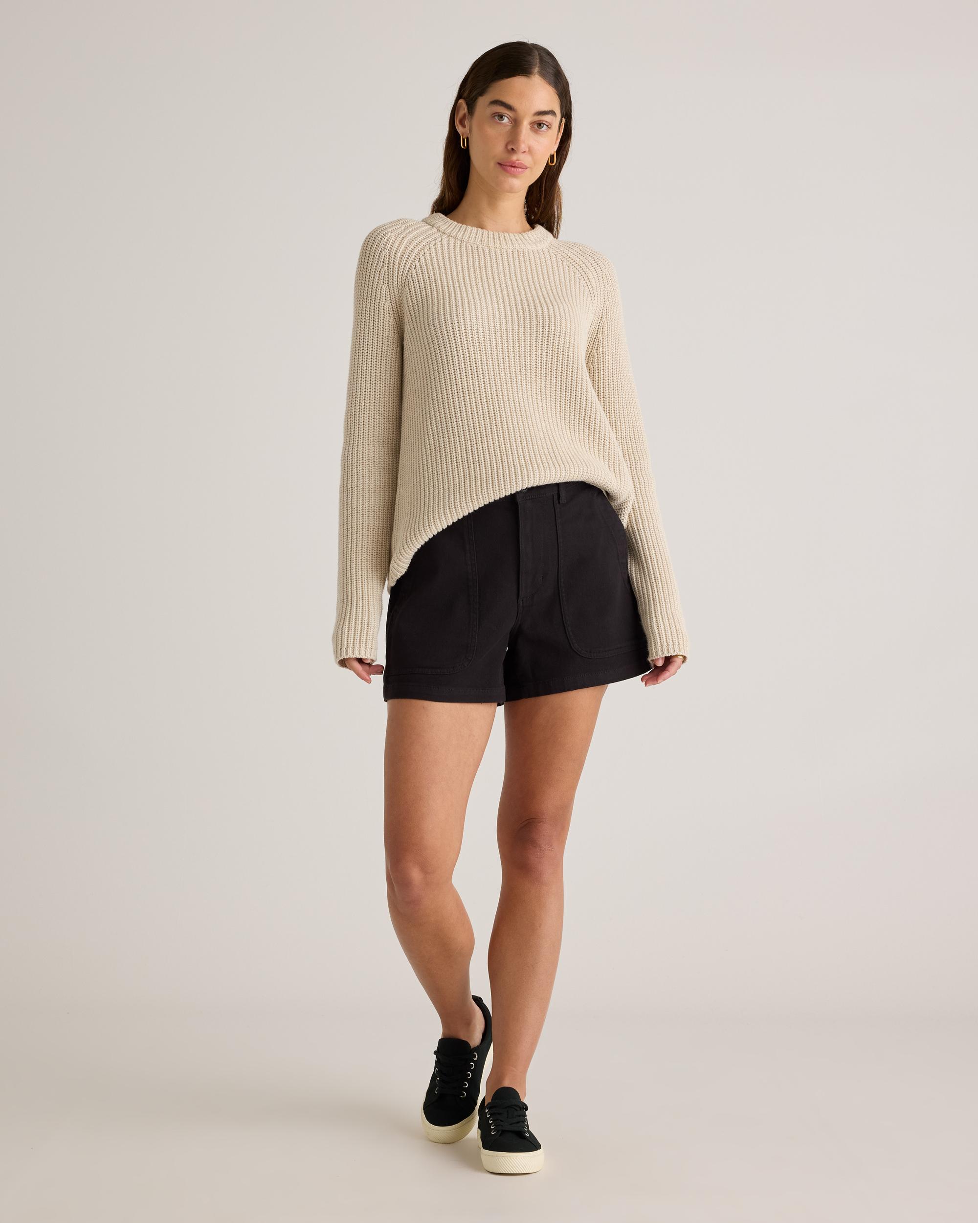 Quince | Women's Organic Stretch Cotton Twill Utility Shorts Organic Cotton Product Image