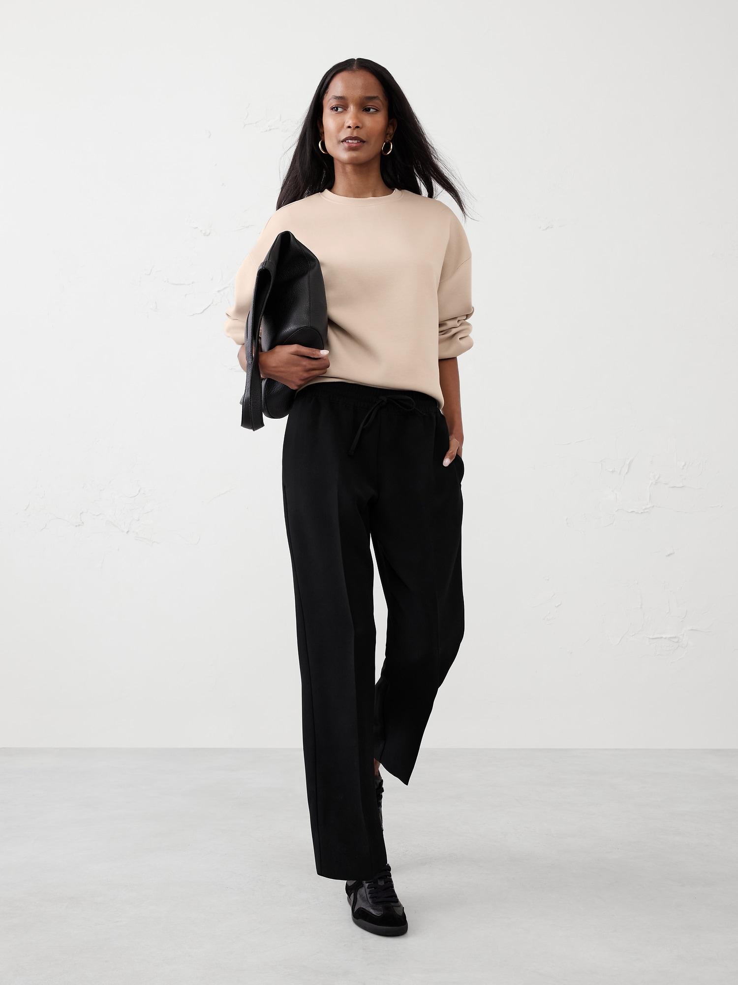 Tapered Crepe Pull-On Pant Product Image