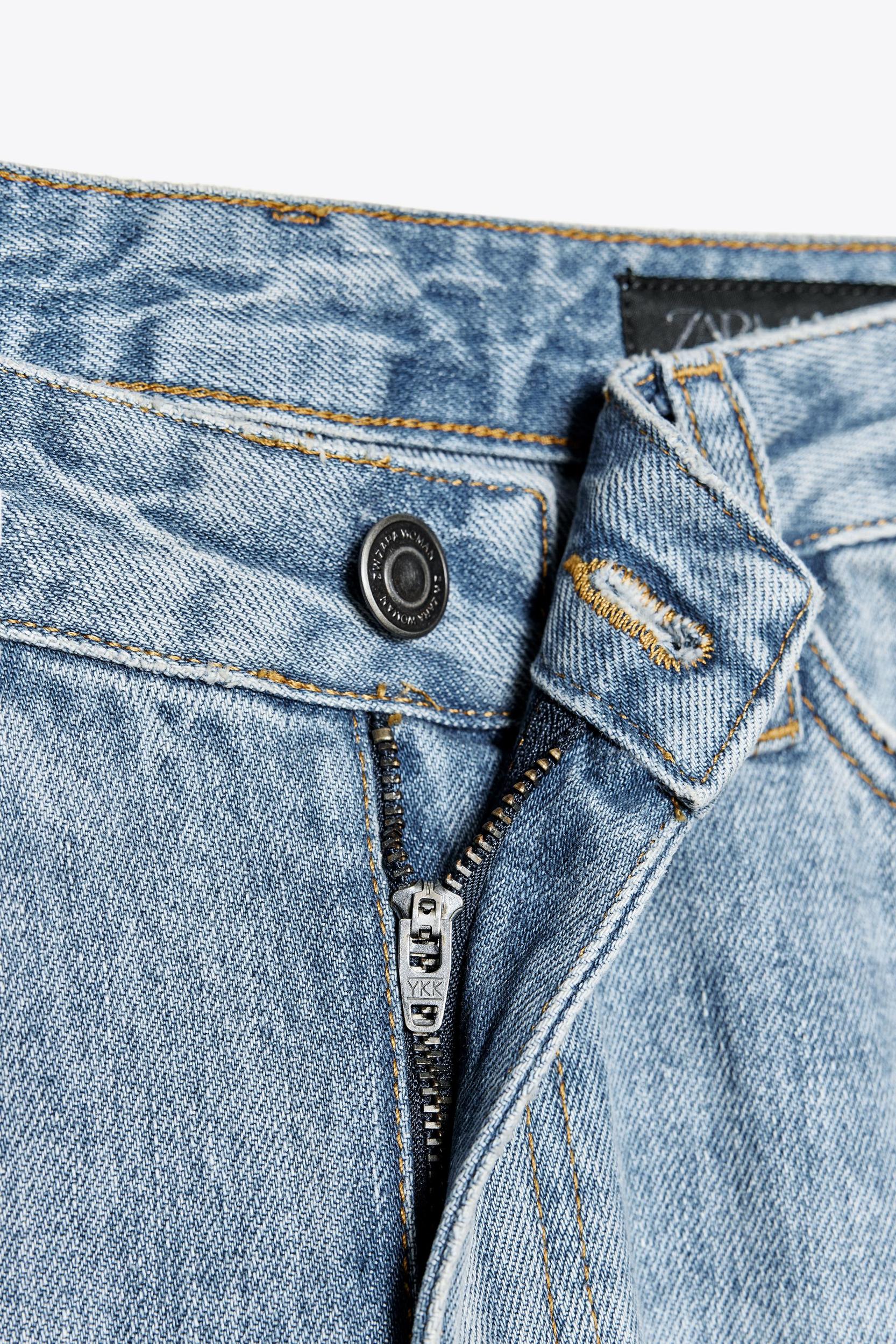 ZW COLLECTION HIGH-WAISTED STRAIGHT LEG JEANS Product Image