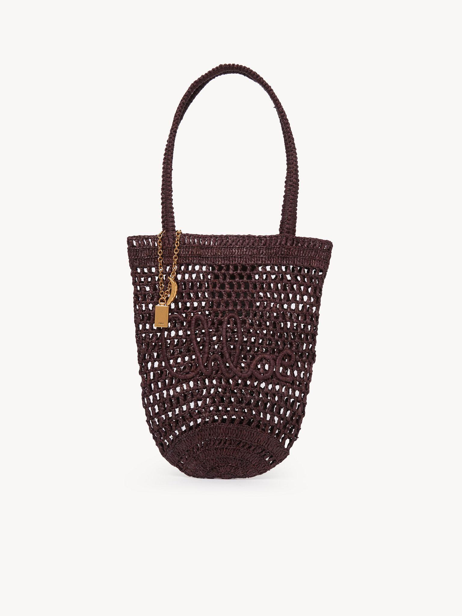 Small Summer Banana tote bag in raffia Product Image