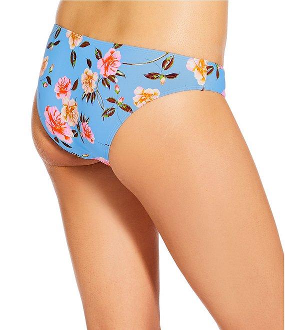 GB Bella Flora Scrunchie Textured Classic Hipster Swim Bottom Product Image