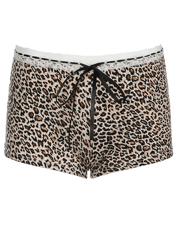 Leopard Print Shorts Product Image