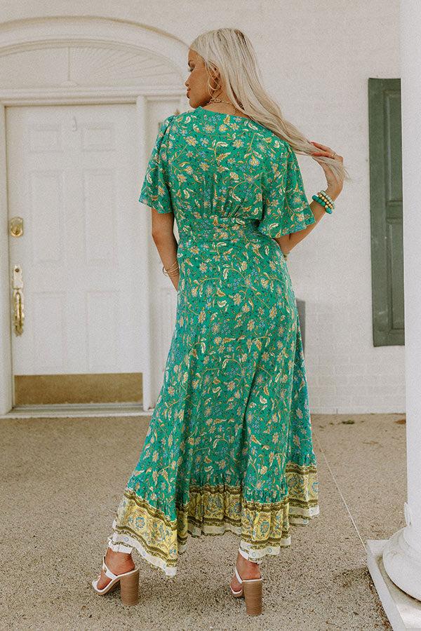 Summer Evening Breeze Floral Wrap Dress Product Image