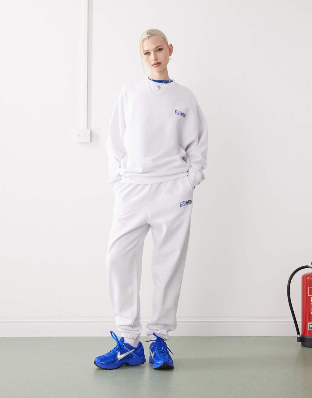 COLLUSION white logo sweatshirt Product Image