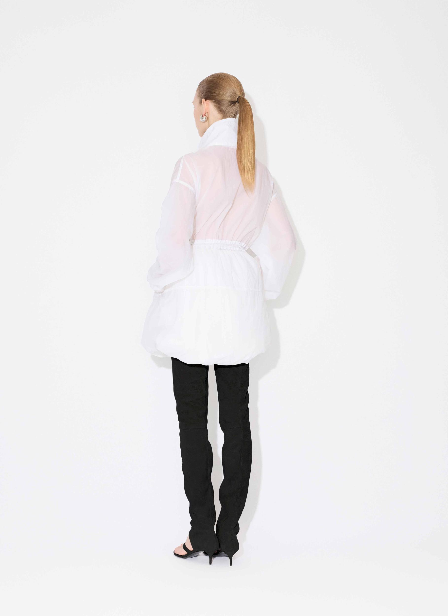 WHITE SOFT NYLON BUBBLE SKIRT Product Image