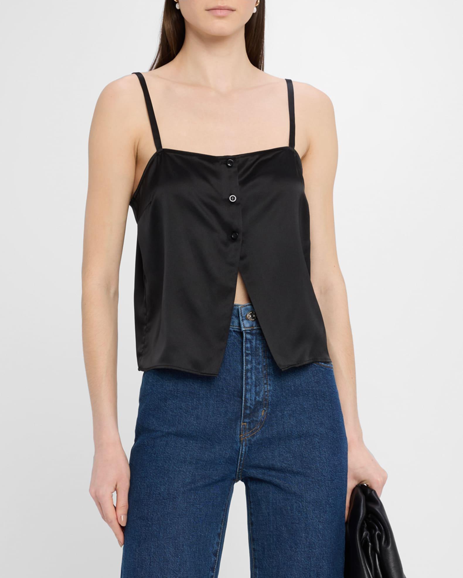 The Silk Button Cami Top  Product Image