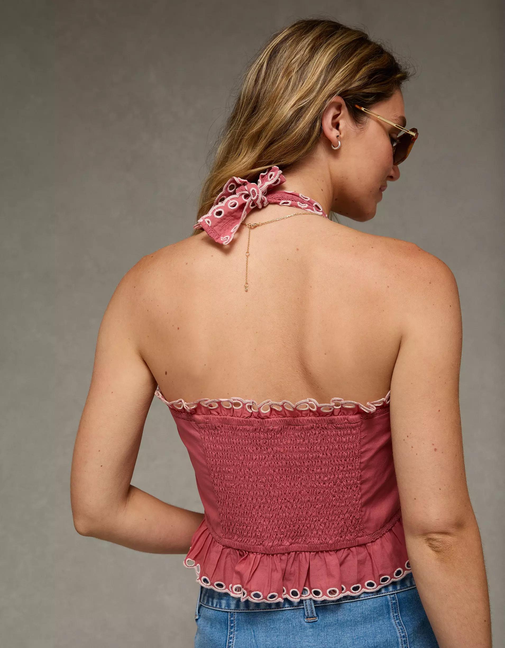 AE Eyelet Crop Top Product Image