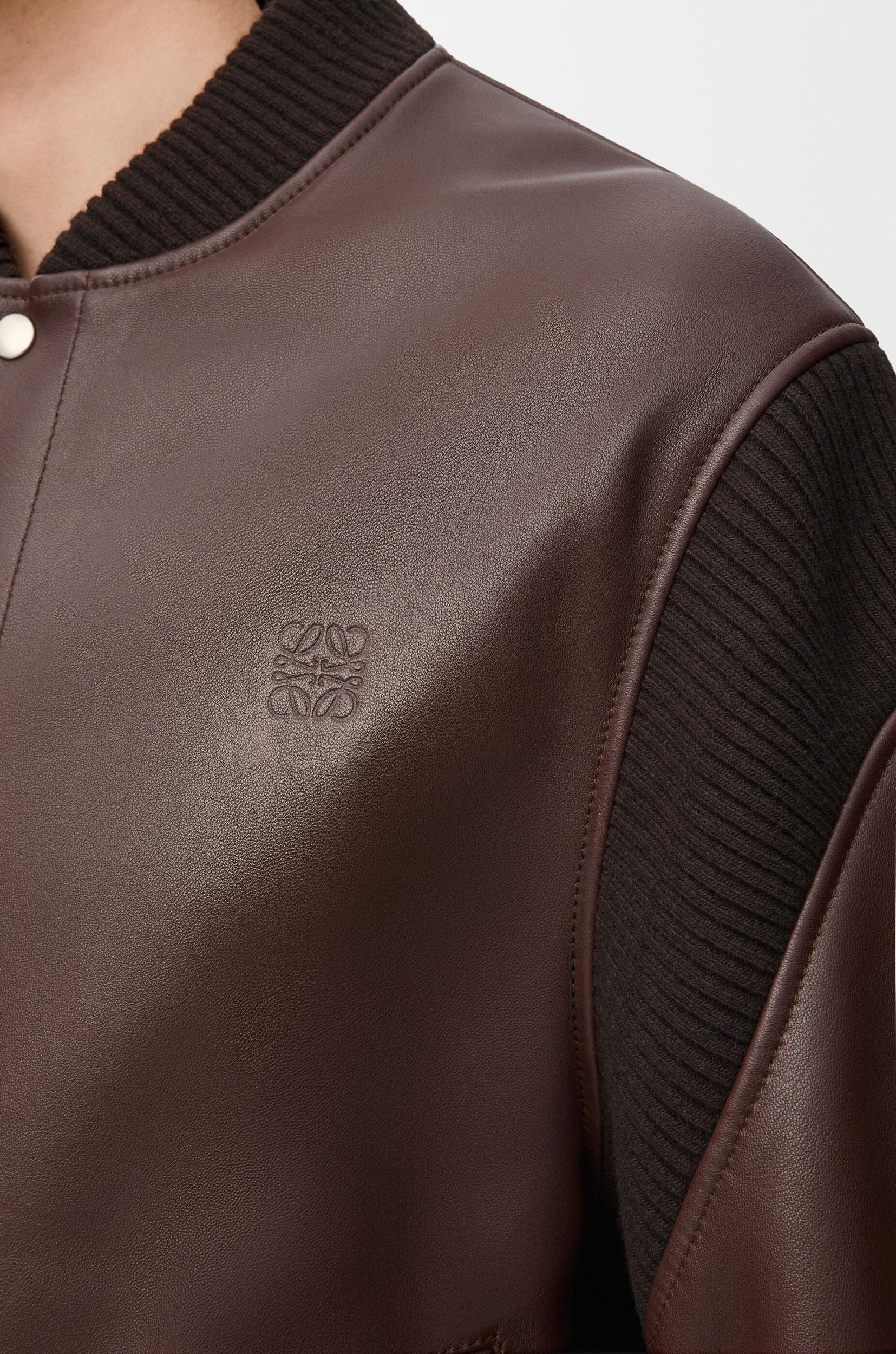 Bomber jacket in nappa lambskin Product Image