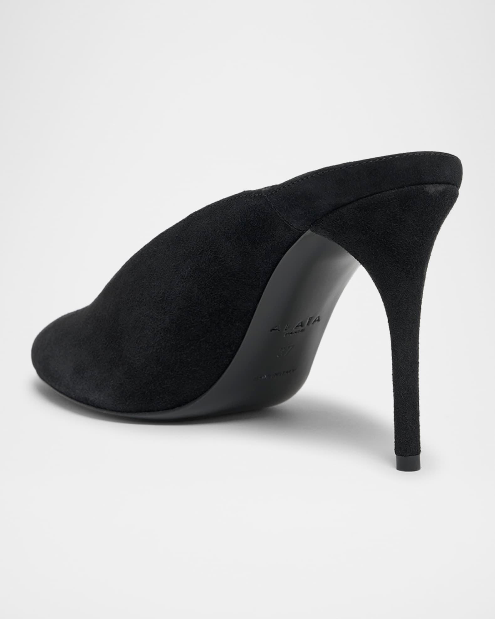 Decolette Suede Mules Product Image