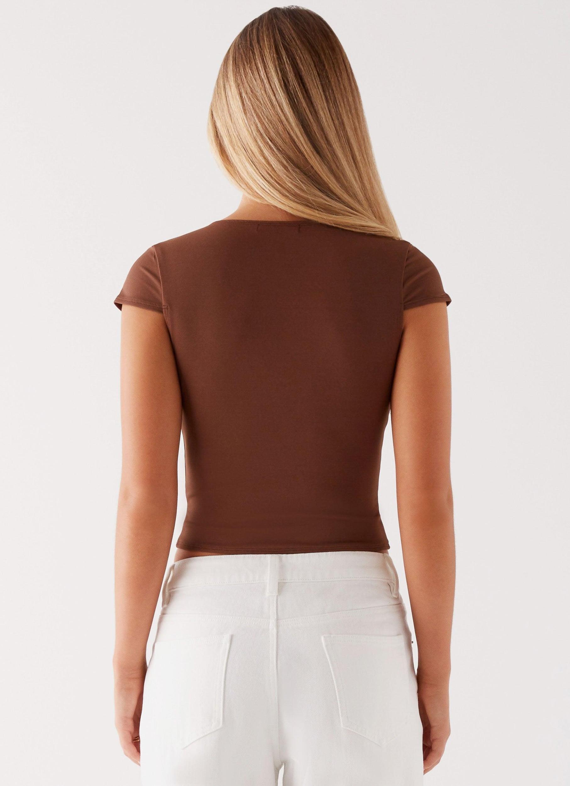 Raffaella Top - Chocolate Product Image