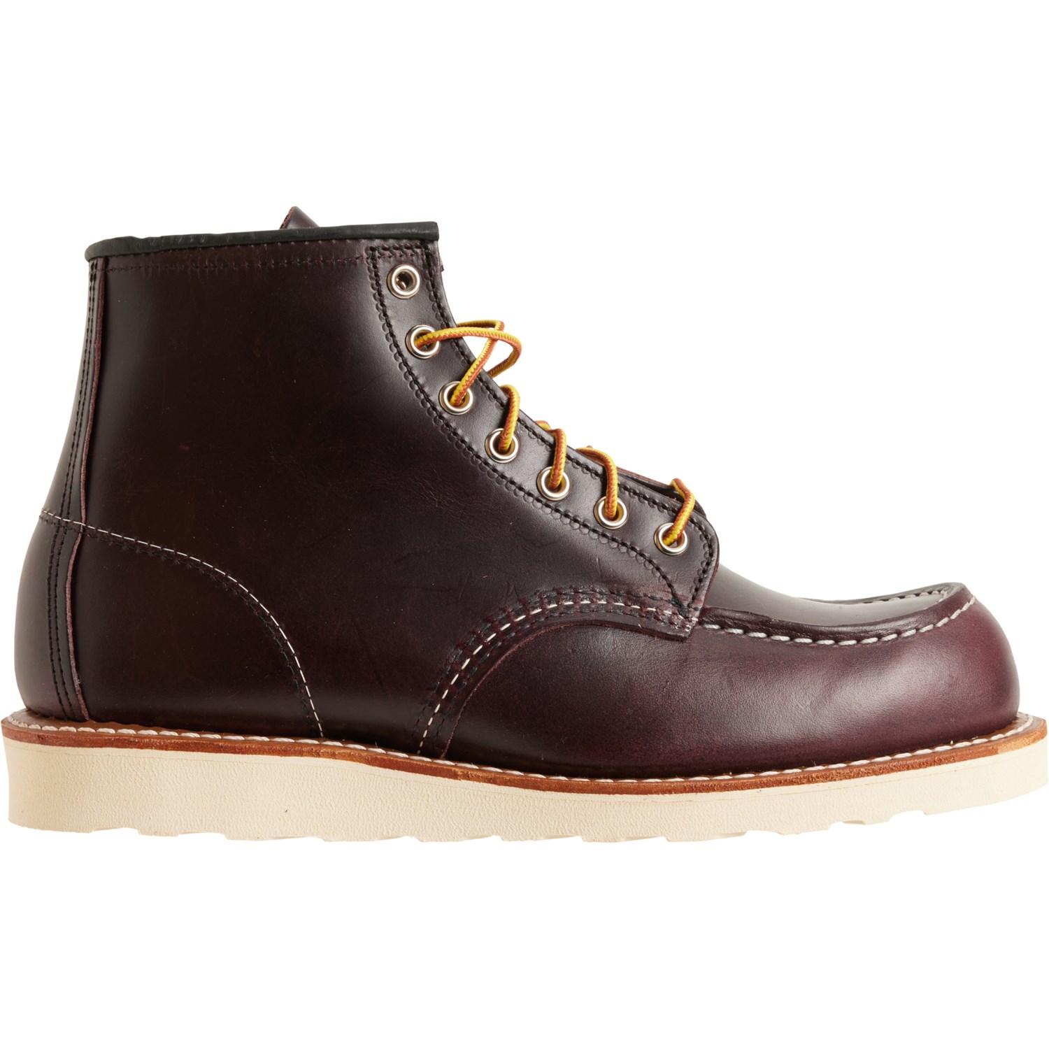 Red Wing 6” Classic Moc-Toe Work Boots - Leather, Factory 2nds (For Men) Product Image