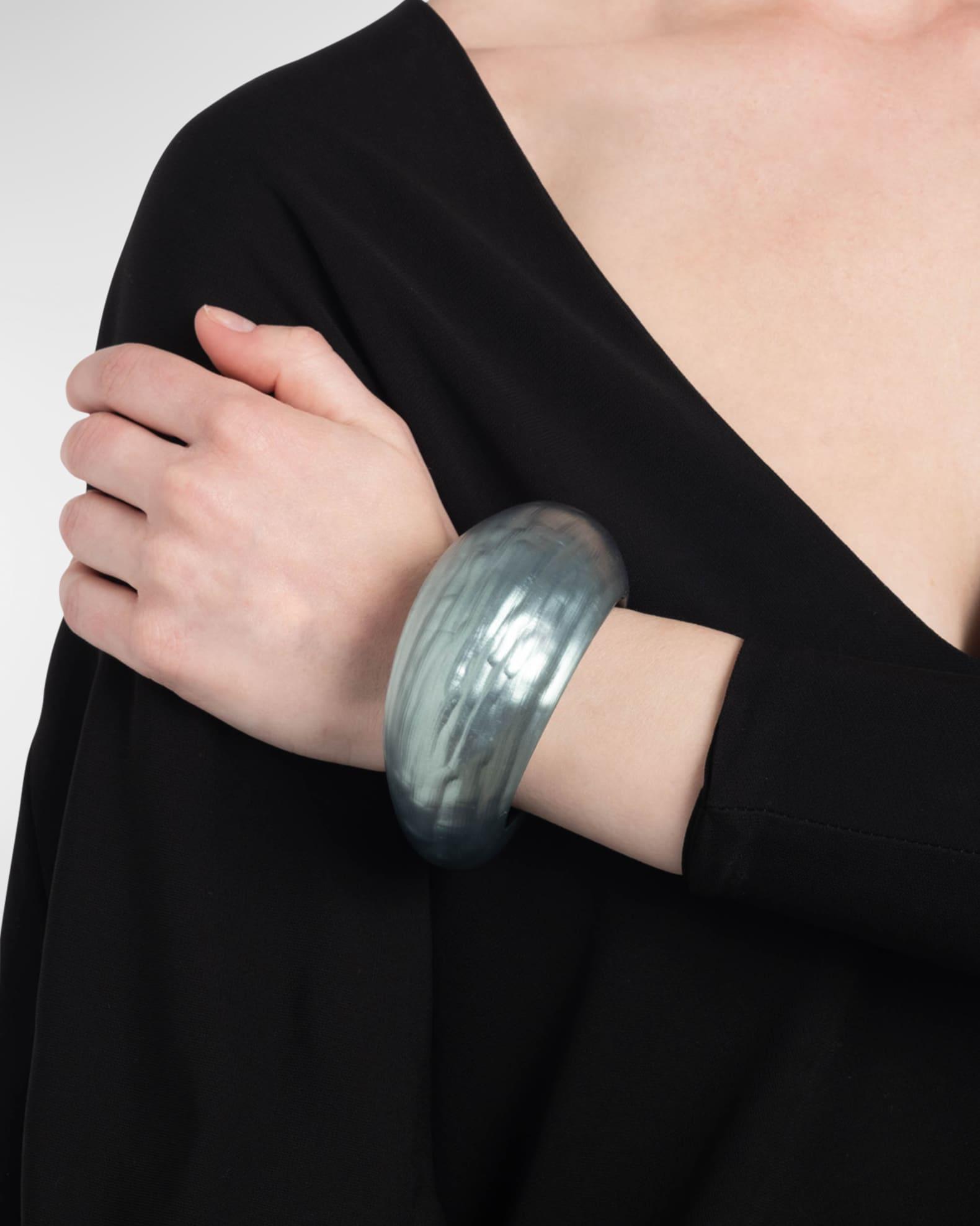 Puffy Lucite Tapered Bangle Bracelet Product Image