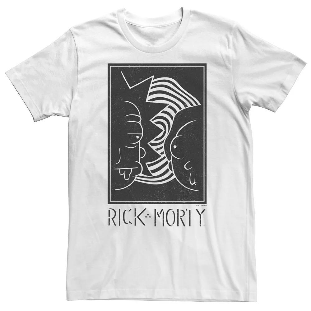 Big & Tall Rick And Morty Dark Poster Tee, Men's,  Product Image