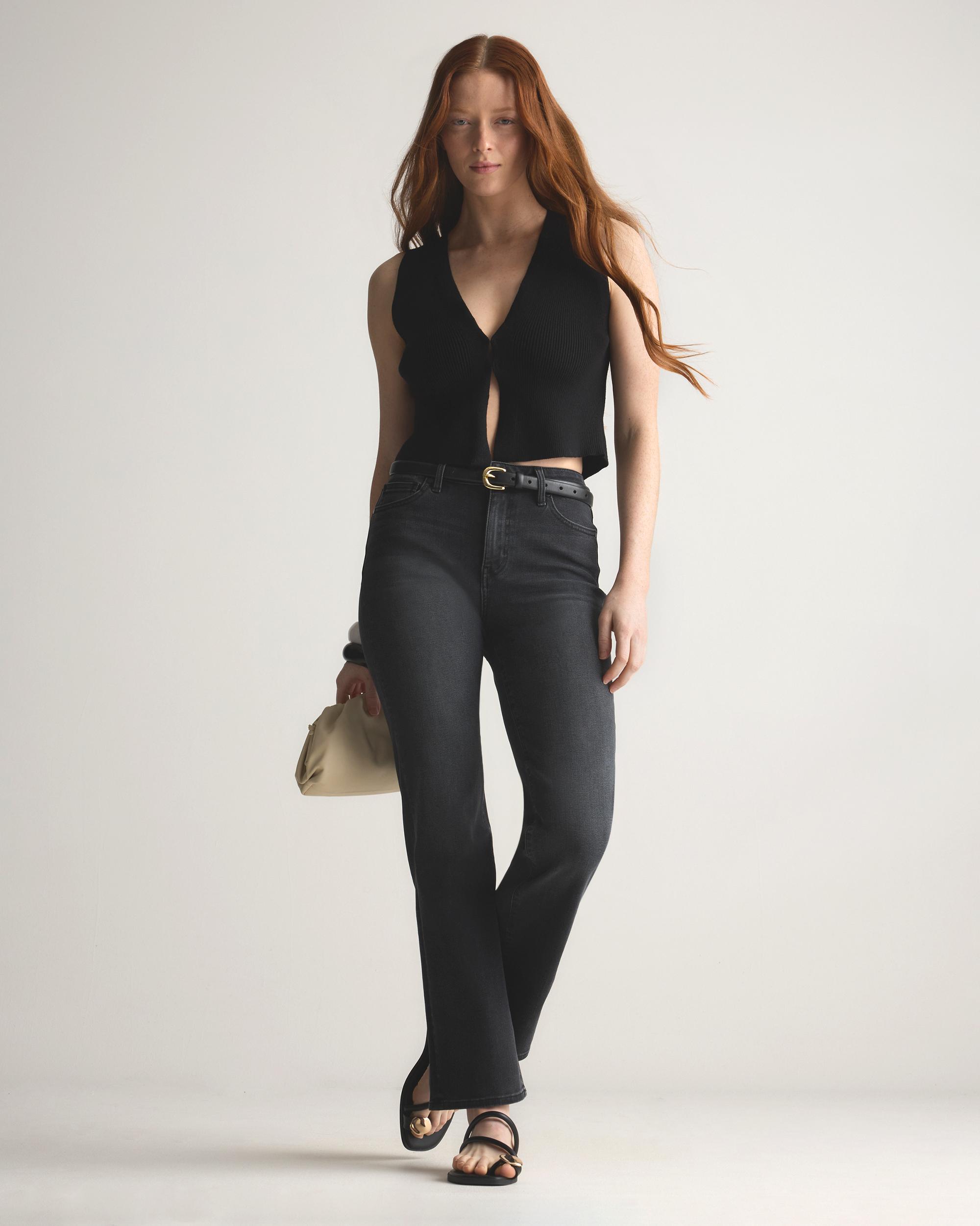 Quince | Women's Bella Stretch Straight Jeans Organic Cotton Product Image