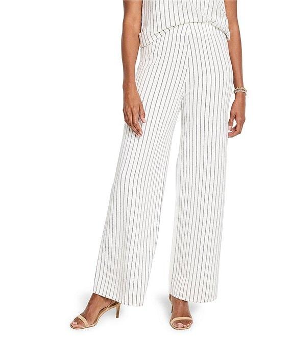 NIC + ZOE Coordinating Destination Stripe Wide Leg Knit Pants Product Image