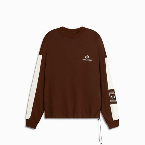 Beverly Hills crewneck / brown + ivory Product Image